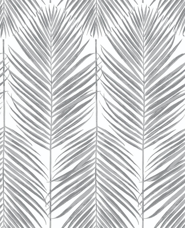 Malibu Ps Paradise Palm Tropical Botanical - Daydream Gray | Peel and Stick Removable Wallcovering