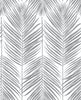 Malibu PS Paradise Palm Tropical Botanical - Daydream Gray | Peel and Stick Removable Wallpaper