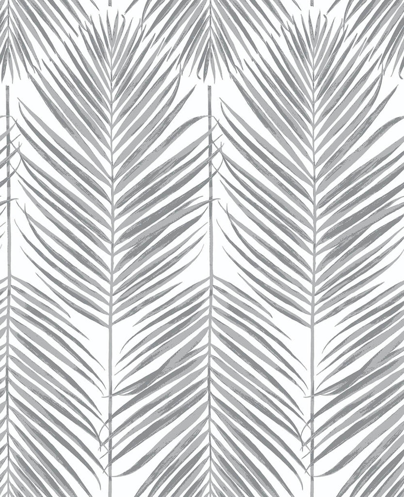 Malibu PS Paradise Palm Tropical Botanical - Daydream Gray | Peel and Stick Removable Wallpaper