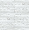 Malibu PS Limestone Brick Contemporary Stone - Eggshell & Gray | Peel and Stick Removable Wallpaper