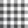 Malibu PS Picnic Plaid Farmhouse Plaid - Charcoal | Peel and Stick Removable Wallpaper