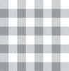Malibu PS Picnic Plaid Farmhouse Plaid - Gray & White | Peel and Stick Removable Wallpaper