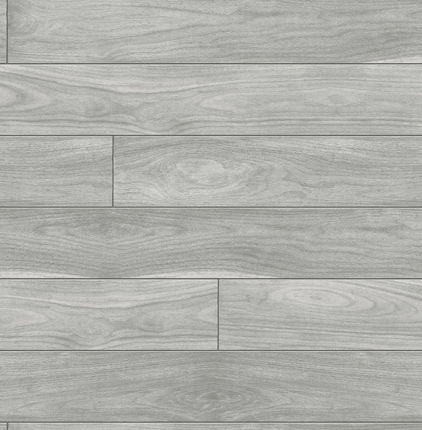 Malibu Ps Teak Planks Farmhouse Wood - Gray | Peel and Stick Removable Wallcovering