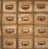 Malibu PS Library Card Catalog Eclectic Wood - Tawny | Peel and Stick Removable Wallpaper