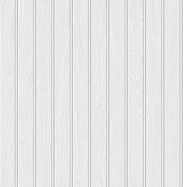 Malibu Ps Beadboard Traditional Wood - Off-White & Pearl Gray | Peel and Stick Removable Wallcovering