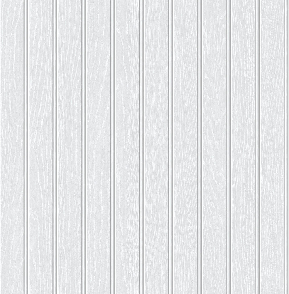 Malibu PS Beadboard Traditional Wood - Off-White & Pearl Gray | Peel and Stick Removable Wallpaper