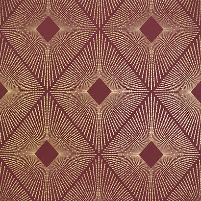 Brighton Beach Burgundy Wallcovering | Jeffrey Stevens