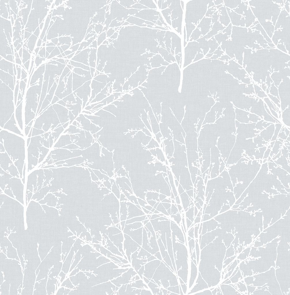 Malibu PS Tree Branches Contemporary Botanical - Daydream Gray | Peel and Stick Removable Wallpaper