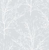 Malibu PS Tree Branches Contemporary Botanical - Daydream Gray | Peel and Stick Removable Wallpaper