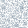 Malibu PS Paisley Trail Bohemian Paisley - Midnight Blue | Peel and Stick Removable Wallpaper