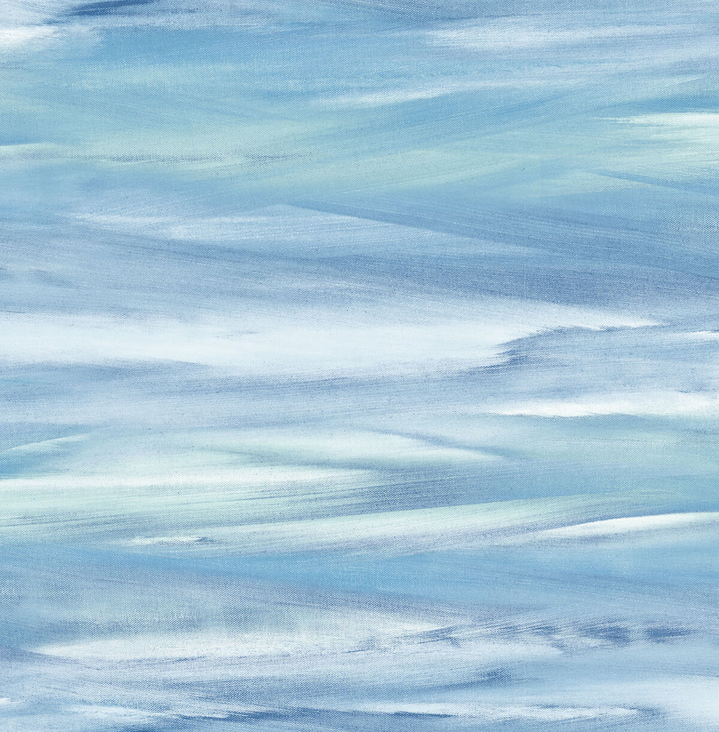 Malibu PS Sirius Brushstroke Contemporary Abstract - Lakeside & Mint | Peel and Stick Removable Wallpaper