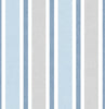 Malibu PS Linen Cut Stripe Traditional Striped - Bluebird & Carrara | Peel and Stick Removable Wallpaper