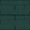 Malibu PS Retro Subway Tile Contemporary Tile - Evergeen | Peel and Stick Removable Wallpaper