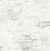 Malibu PS Stuccoed Brick Industrial Brick - Fog Gray | Peel and Stick Removable Wallpaper