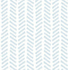 Malibu PS Mod Chevron Contemporary Chevron - Sky Blue | Peel and Stick Removable Wallpaper