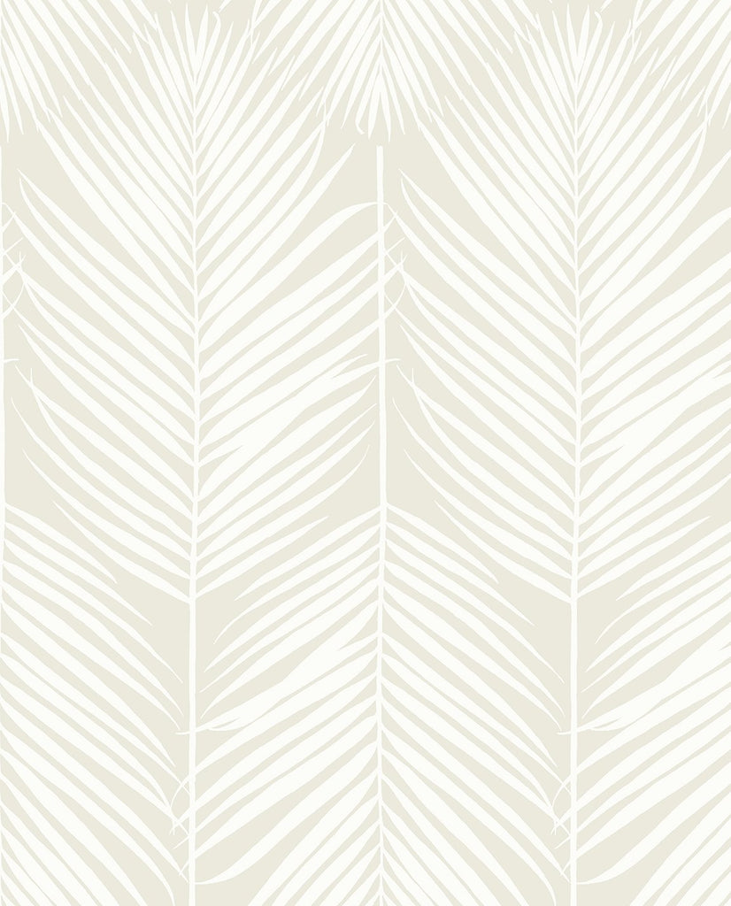 Malibu PS Palm Silhouette Tropical Botanical - Sea Salt | Peel and Stick Removable Wallpaper