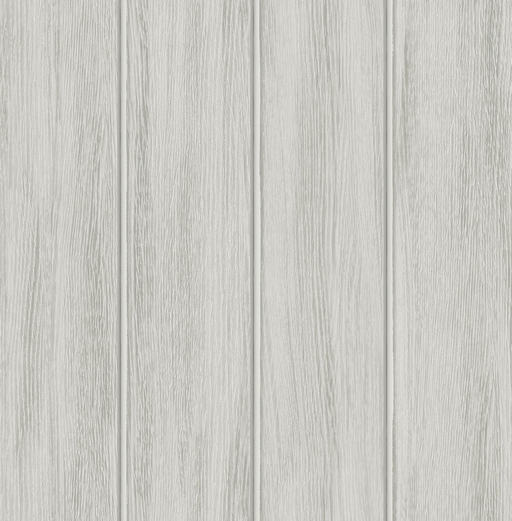 Malibu PS Wood Panel Rustic Wood - Weathered Grey | Peel and Stick Removable Wallpaper