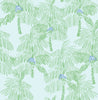Malibu PS Palm Beach Tropical Botanical - Baby Blue & Seafoam | Peel and Stick Removable Wallpaper