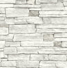 Malibu PS Stacked Stone Rustic Stone - Arctic Grey | Peel and Stick Removable Wallpaper