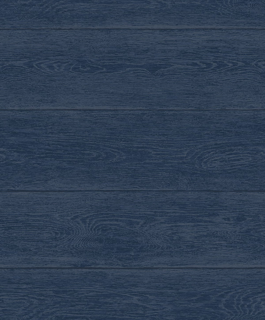 Malibu PS Woodgrain Rustic Wood - Navy Blue | Peel and Stick Removable Wallpaper