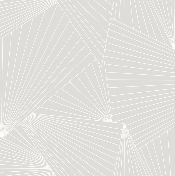 Malibu Ps Ray Geo Contemporary Geometric - Granite Dust | Peel and Stick Removable Wallcovering