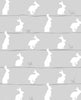 Malibu PS Bunny Trail Contemporary Animal Print - Daydream Grey | Peel and Stick Removable Wallpaper