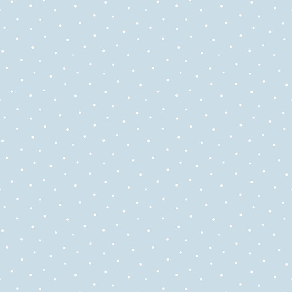 Malibu Ps Polka Dots Contemporary Polka Dot - Baby Blue | Peel and Stick Removable Wallcovering