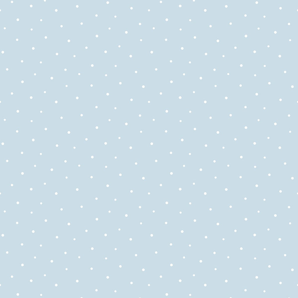 Malibu PS Polka Dots Contemporary Polka Dot - Baby Blue | Peel and Stick Removable Wallpaper