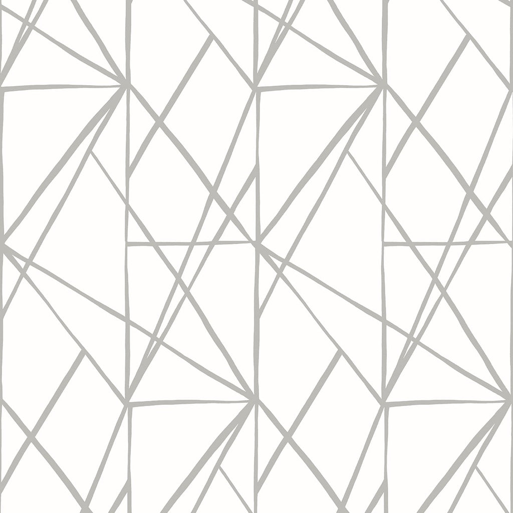 Malibu PS Quartz Geo Contemporary Geometric - Harbor Grey | Peel and Stick Removable Wallpaper