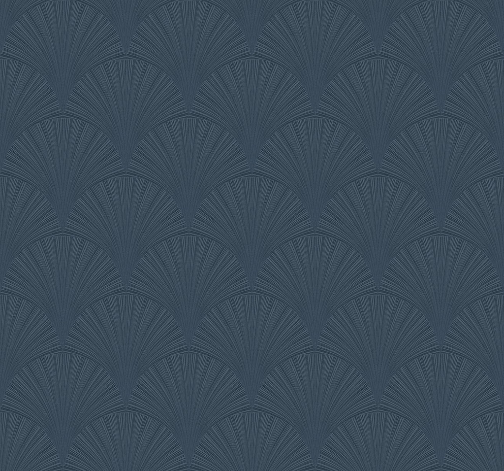 Malibu PS Arches Art Deco Geometric - Denim Blue | Peel and Stick Removable Wallpaper