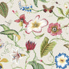 Malibu PS Summer Garden Floral Contemporary Floral - Raspberry & Chartreuse | Peel and Stick Removable Wallpaper