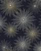 Malibu PS Starburst Geo Mid-Century Modern Geometric - Midnight & Gold | Peel and Stick Removable Wallpaper