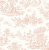 Malibu PS Chateau Toile Traditional Toile - Blush | Peel and Stick Removable Wallpaper