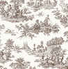 Malibu PS Chateau Toile Traditional Toile - Sable Brown | Peel and Stick Removable Wallpaper