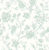 Malibu PS Jasmine Chinoiserie Traditional Chinoiserie - Seaglass | Peel and Stick Removable Wallpaper