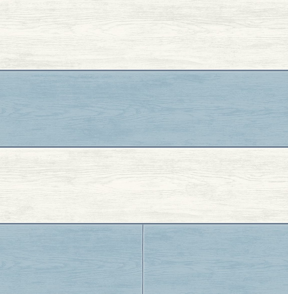 Malibu PS Two Toned Shiplap Coastal Shiplap - Carolina Blue | Peel and Stick Removable Wallpaper