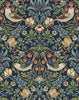 Malibu PS Aves Garden Vintage Botanical - Midnight Blue | Peel and Stick Removable Wallpaper