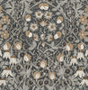 Malibu PS Tulip Garden Vintage Floral - Wrought Iron & Chamois | Peel and Stick Removable Wallpaper