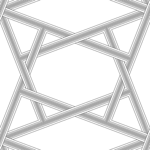 Malibu Ps Crossroads Geo Contemporary Geometric - Onyx | Peel and Stick Removable Wallcovering