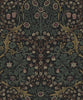 Malibu PS Victorian Garden Vintage Floral - Blacksmith & Cliffside | Peel and Stick Removable Wallpaper