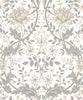 Malibu PS Honeysuckle Trail Vintage Floral - Ivory & Grey | Peel and Stick Removable Wallpaper
