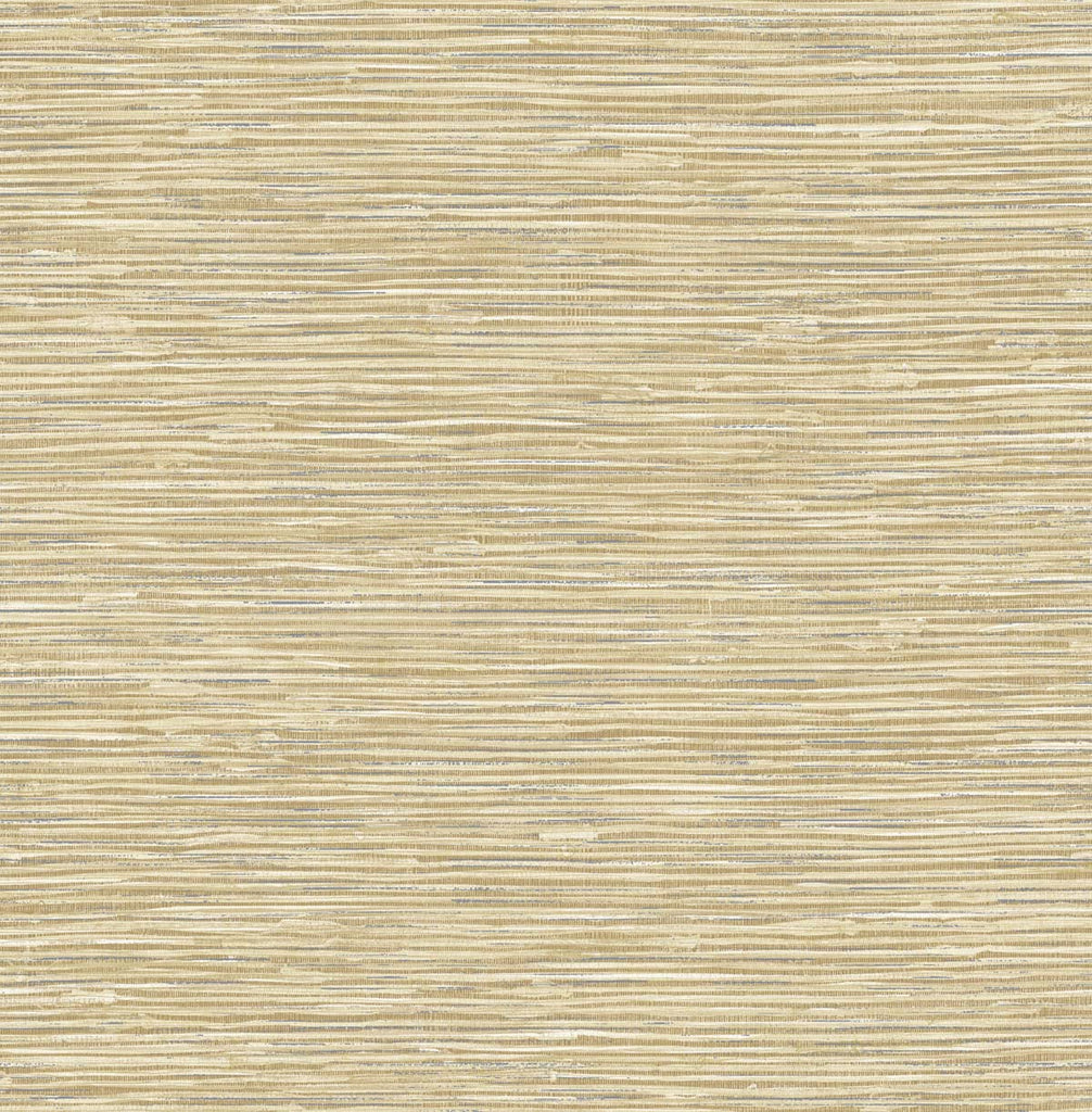 Malibu PS Cyrus Faux Grasscloth Contemporary Grasscloth - Khaki & Metallic Silver | Peel and Stick Removable Wallpaper