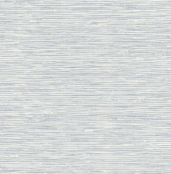 Malibu Ps Cyrus Faux Grasscloth Contemporary Grasscloth - Dove Grey & Bluestone | Peel and Stick Removable Wallcovering