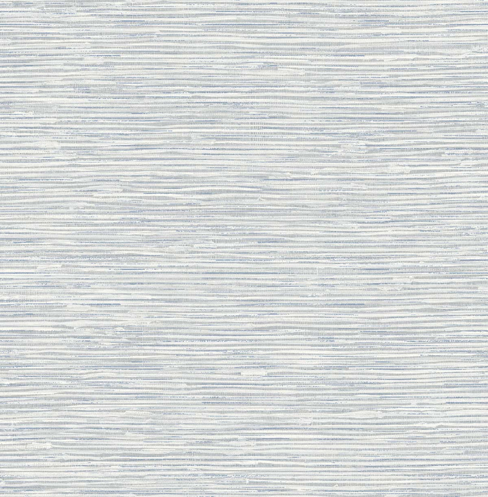 Malibu PS Cyrus Faux Grasscloth Contemporary Grasscloth - Dove Grey & Bluestone | Peel and Stick Removable Wallpaper