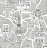 Malibu PS Paris Scene Transitional Illustration - Argos Grey | Peel and Stick Removable Wallpaper