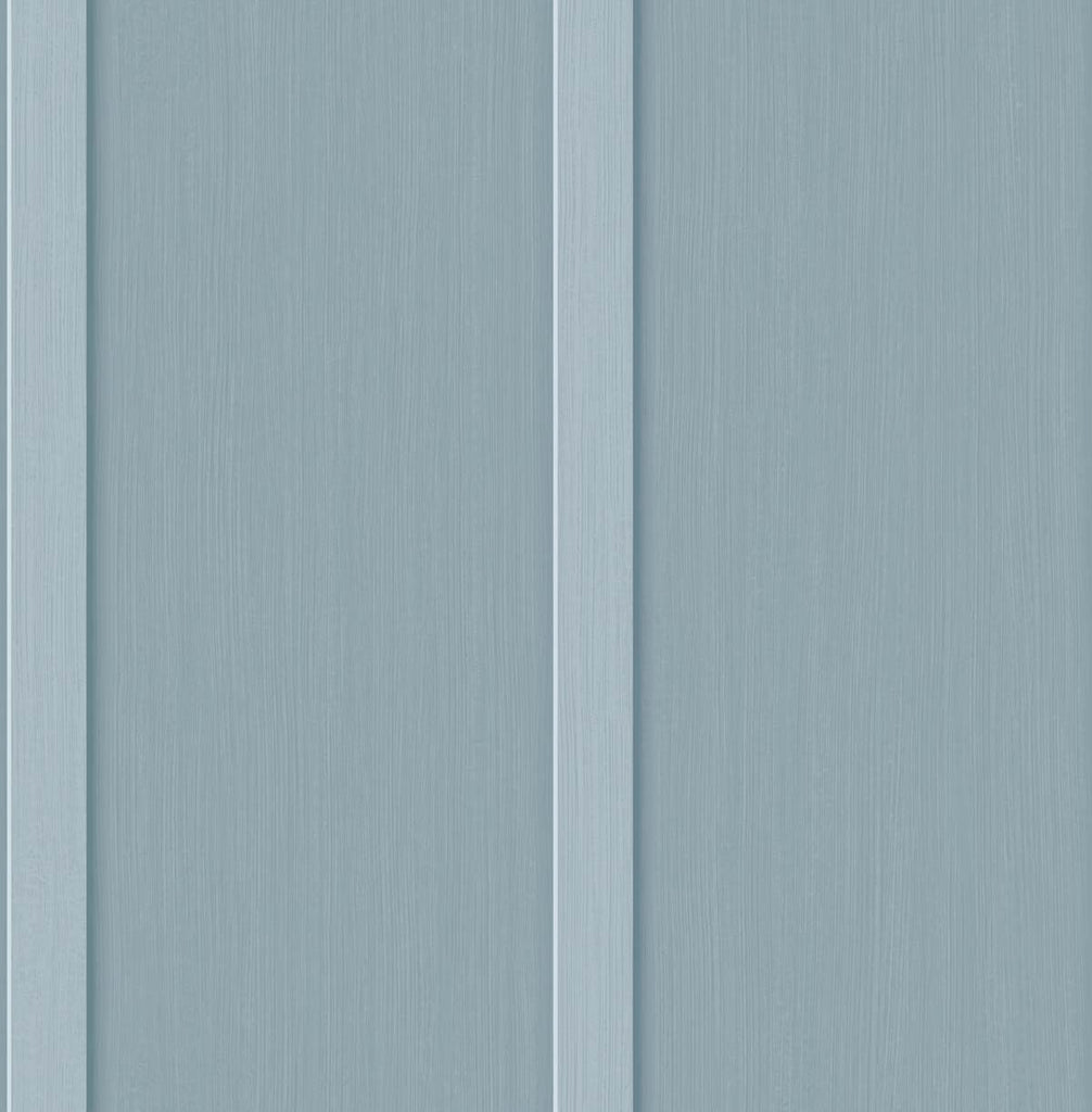 Malibu PS Faux Board & Batten Coastal Wood - Blue Stream | Peel and Stick Removable Wallpaper