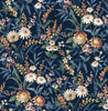 Malibu PS Vintage Floral Vintage Floral - Navy Blue | Peel and Stick Removable Wallpaper