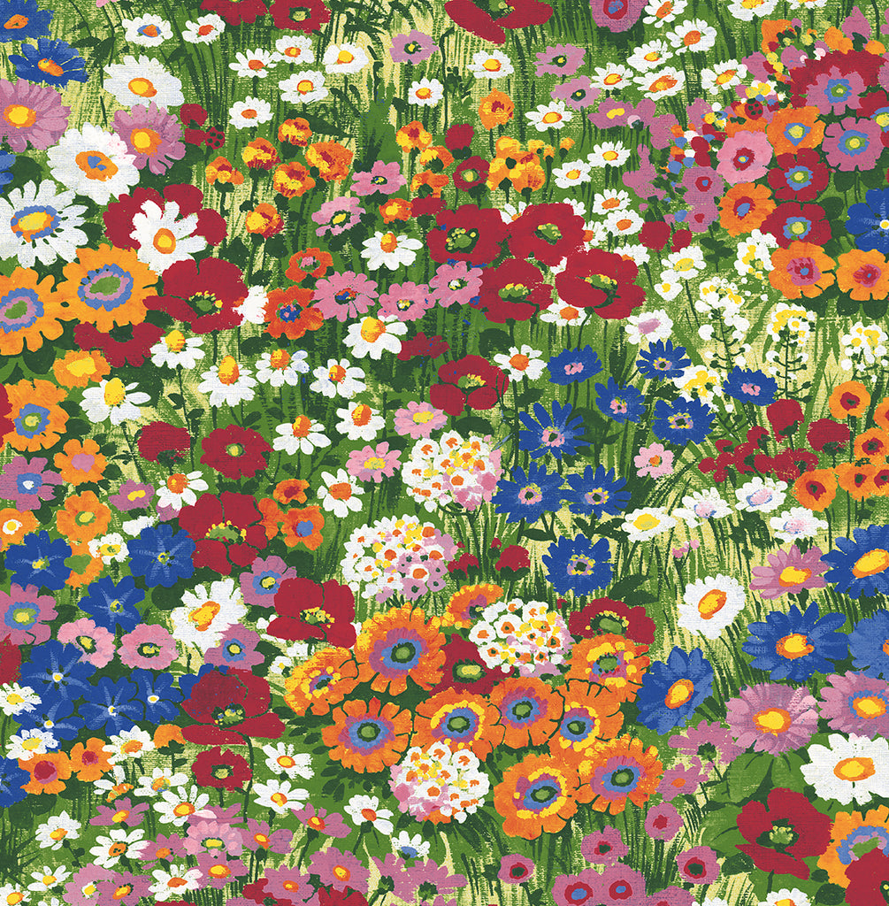 Malibu PS Floral Meadow Contemporary Floral - Multicolored | Peel and Stick Removable Wallpaper