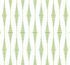 Malibu PS Striped Ikat Contemporary Ikat - Macaw Green | Peel and Stick Removable Wallpaper