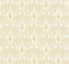 Malibu PS Peacock Leaves Contemporary Botanical - Metallic Gold | Peel and Stick Removable Wallpaper